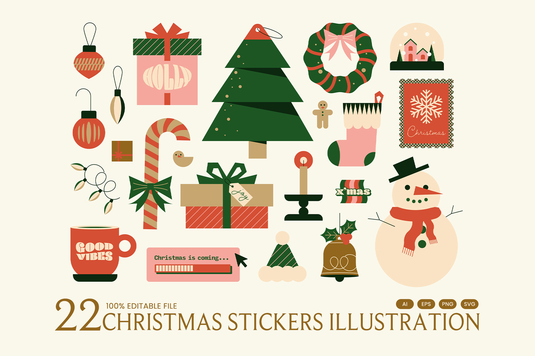Christmas Stickers Set