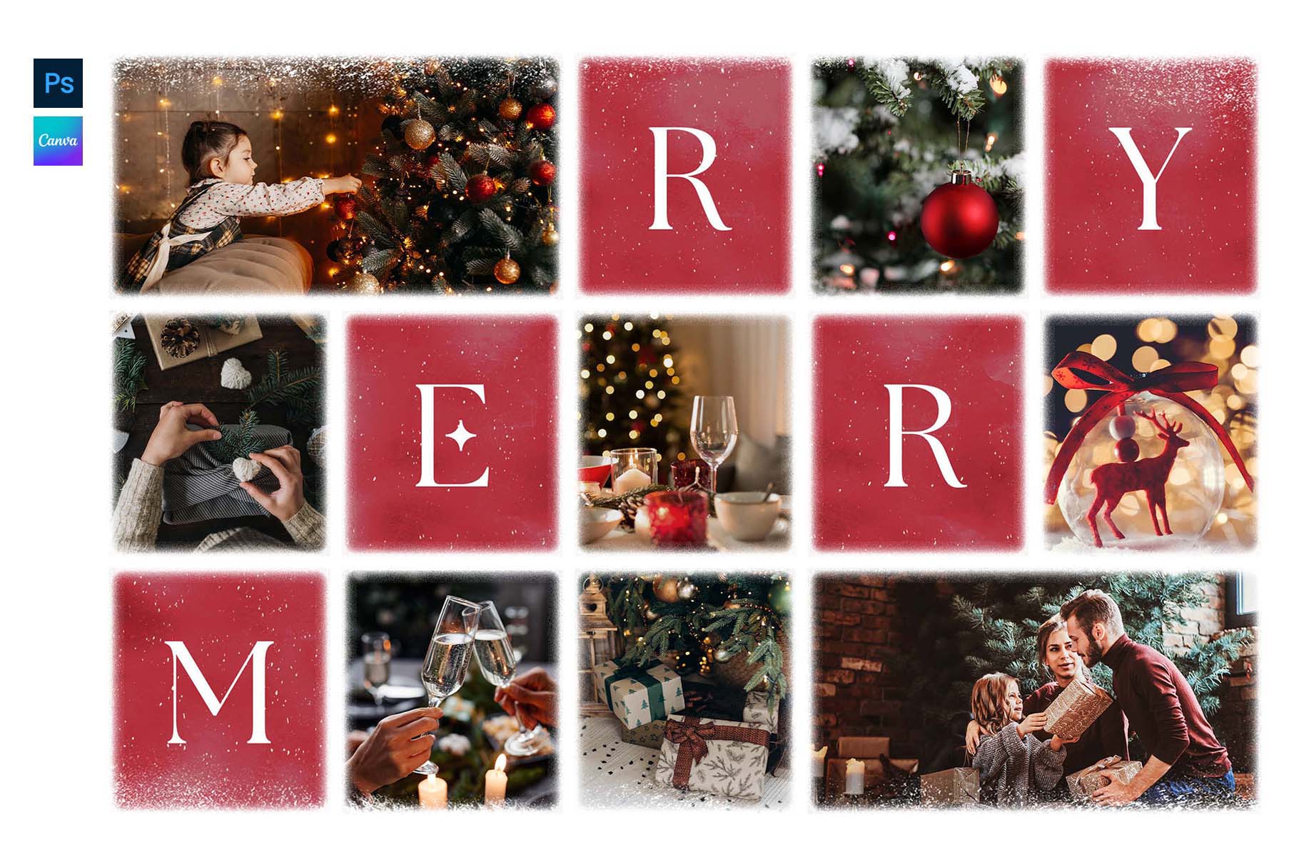 Christmas Photo Collage Template