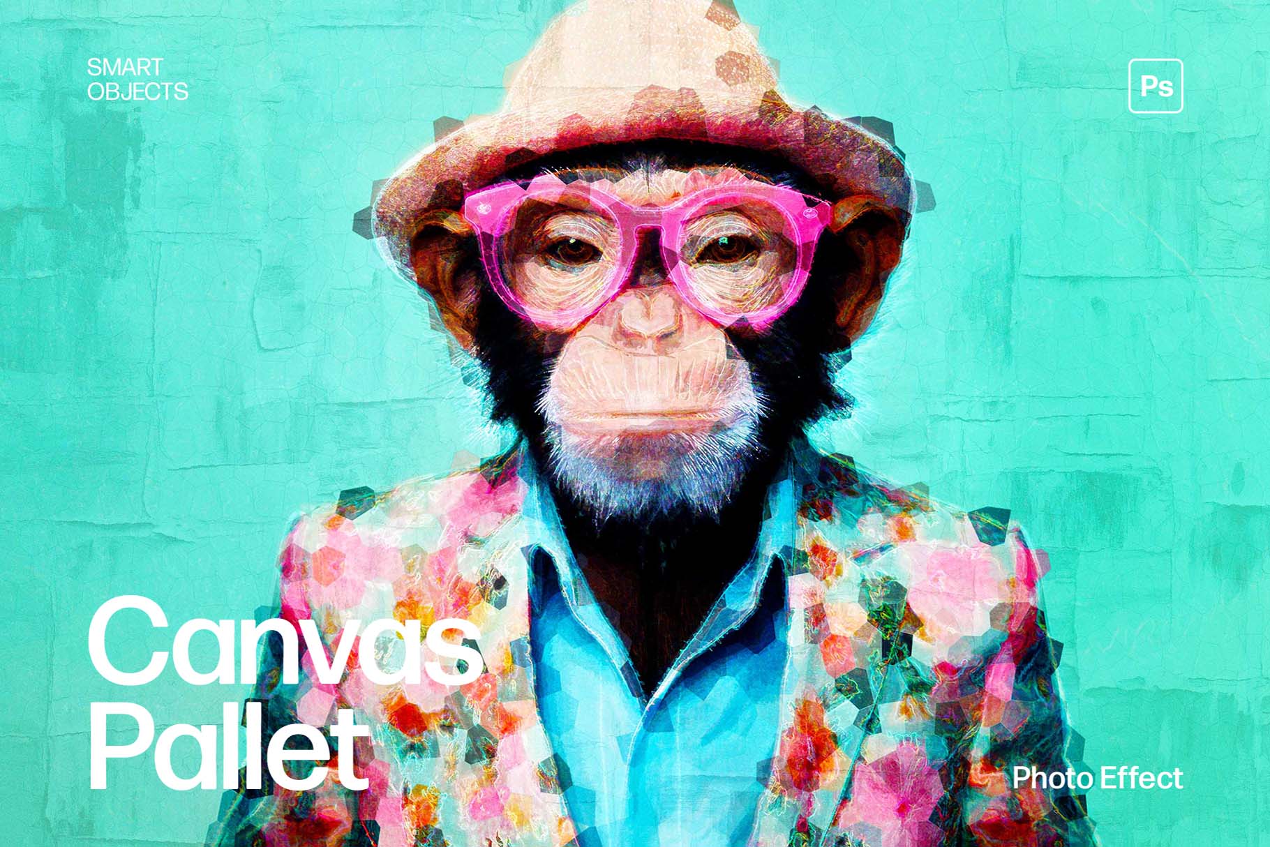Canvas Pallet Photo Effect Template