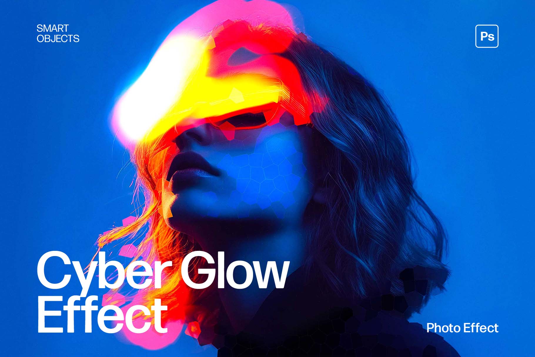 Cyber Glow Photo Effect Template