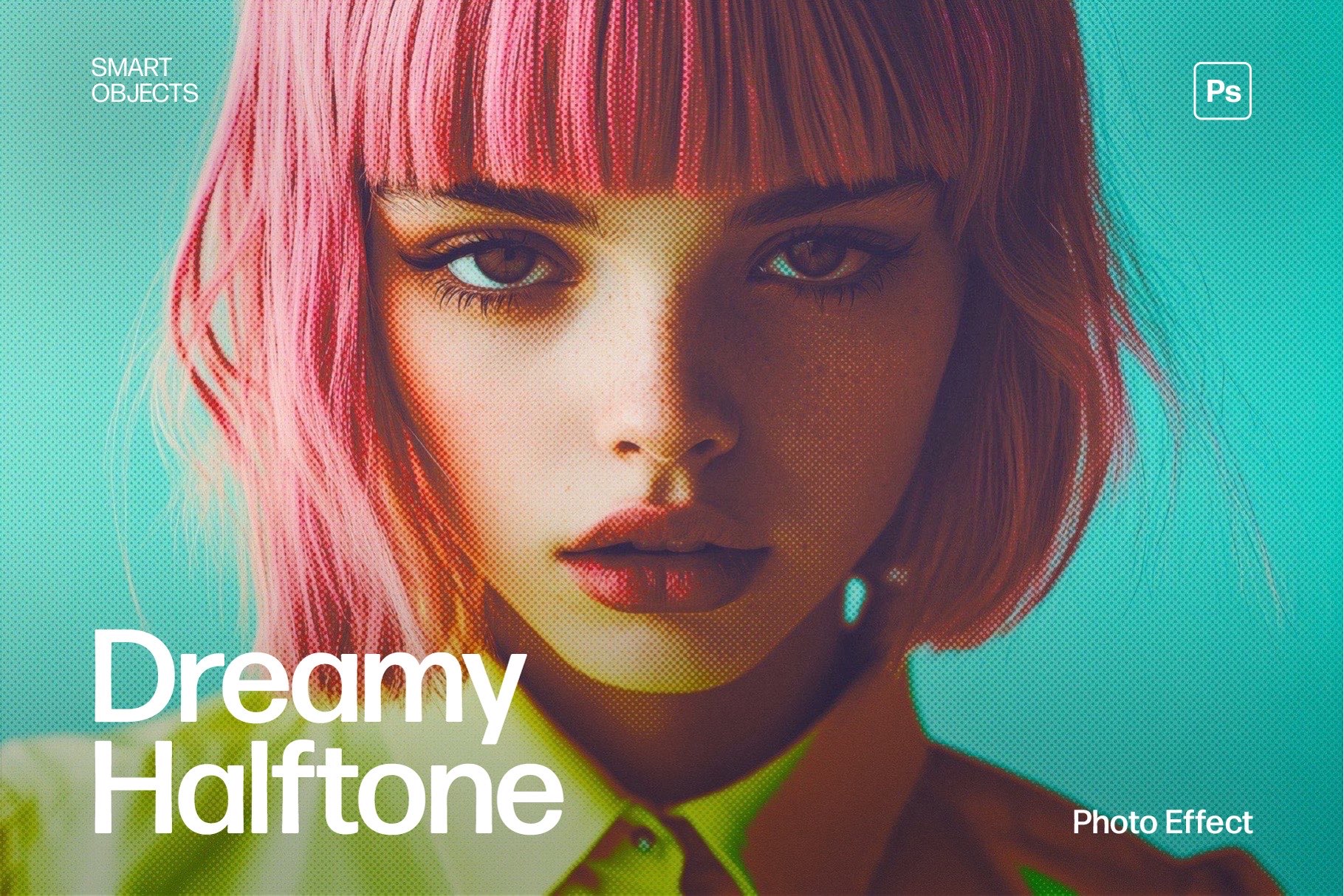 Dreamy Halftone Photo Effect Template