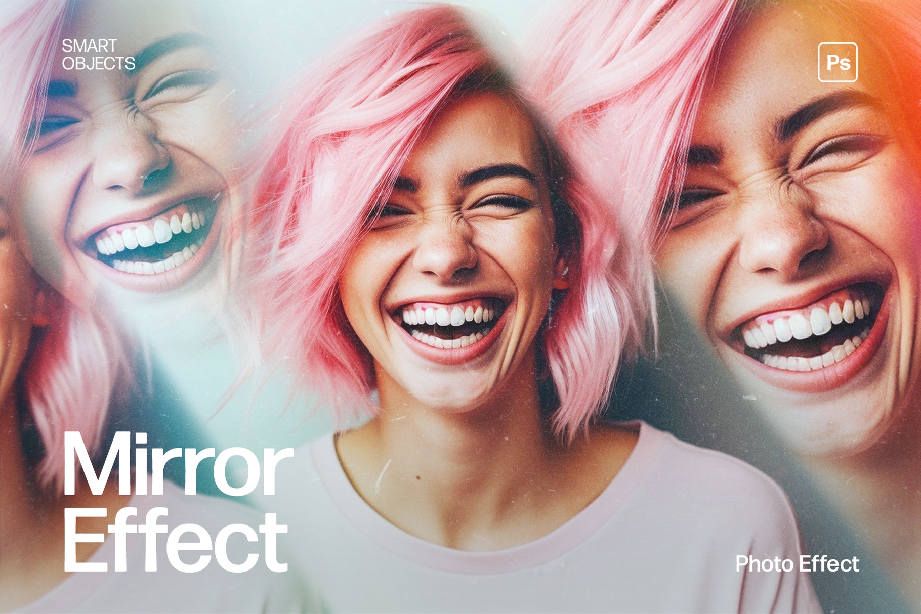Mirror Prism Photo Effect Template