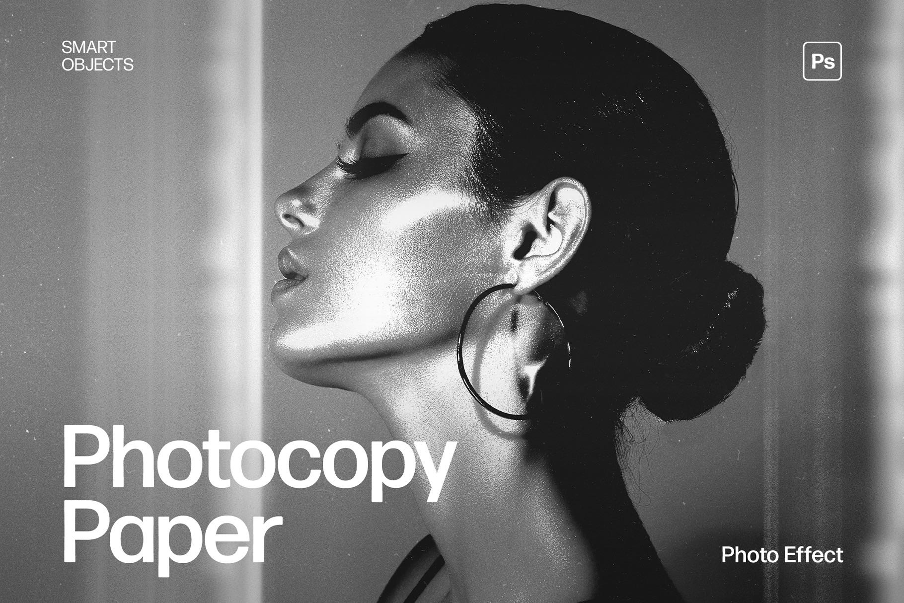 Photocopy Paper Photo Effect Template