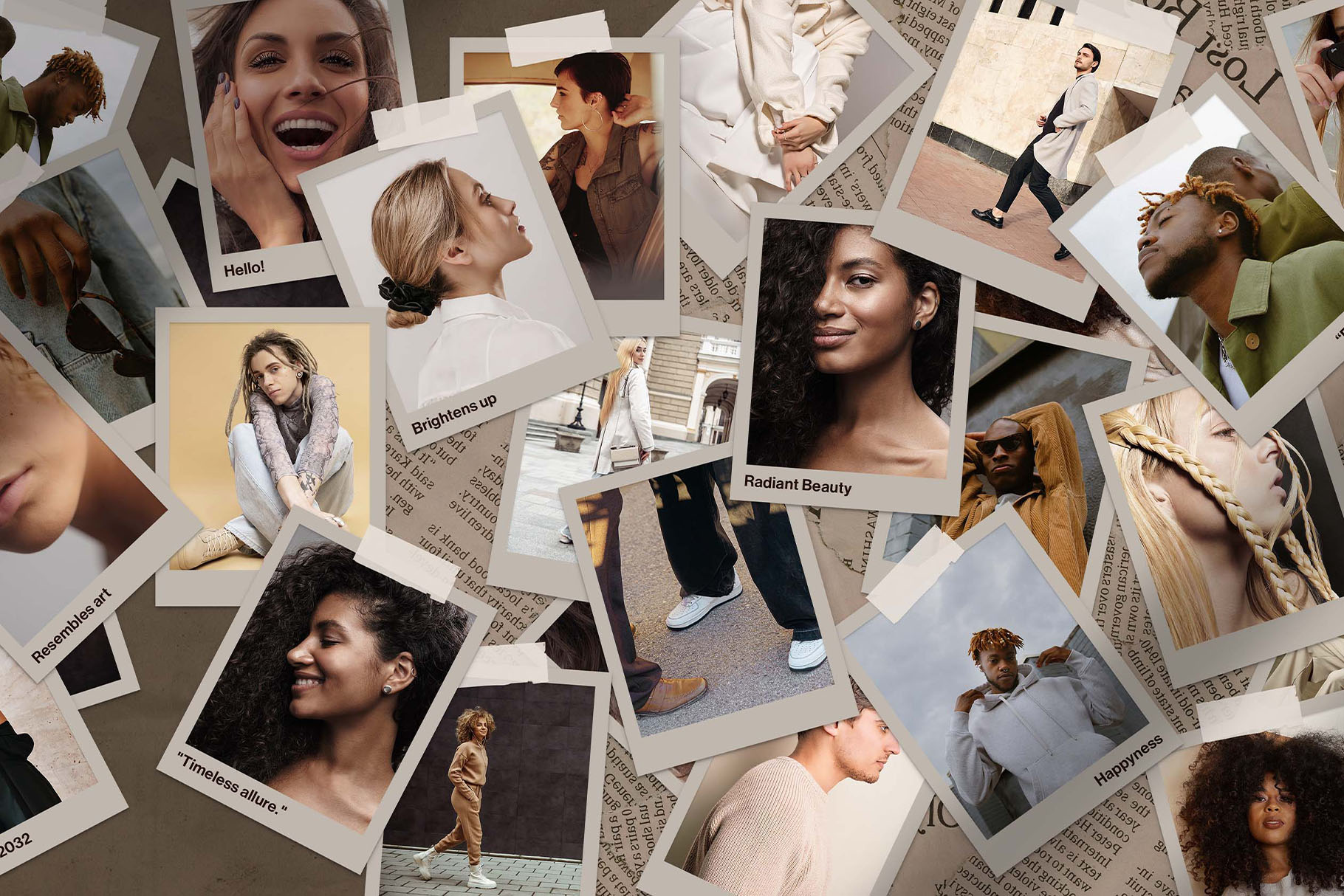 Polaroid Photo Collage Template Vol 2