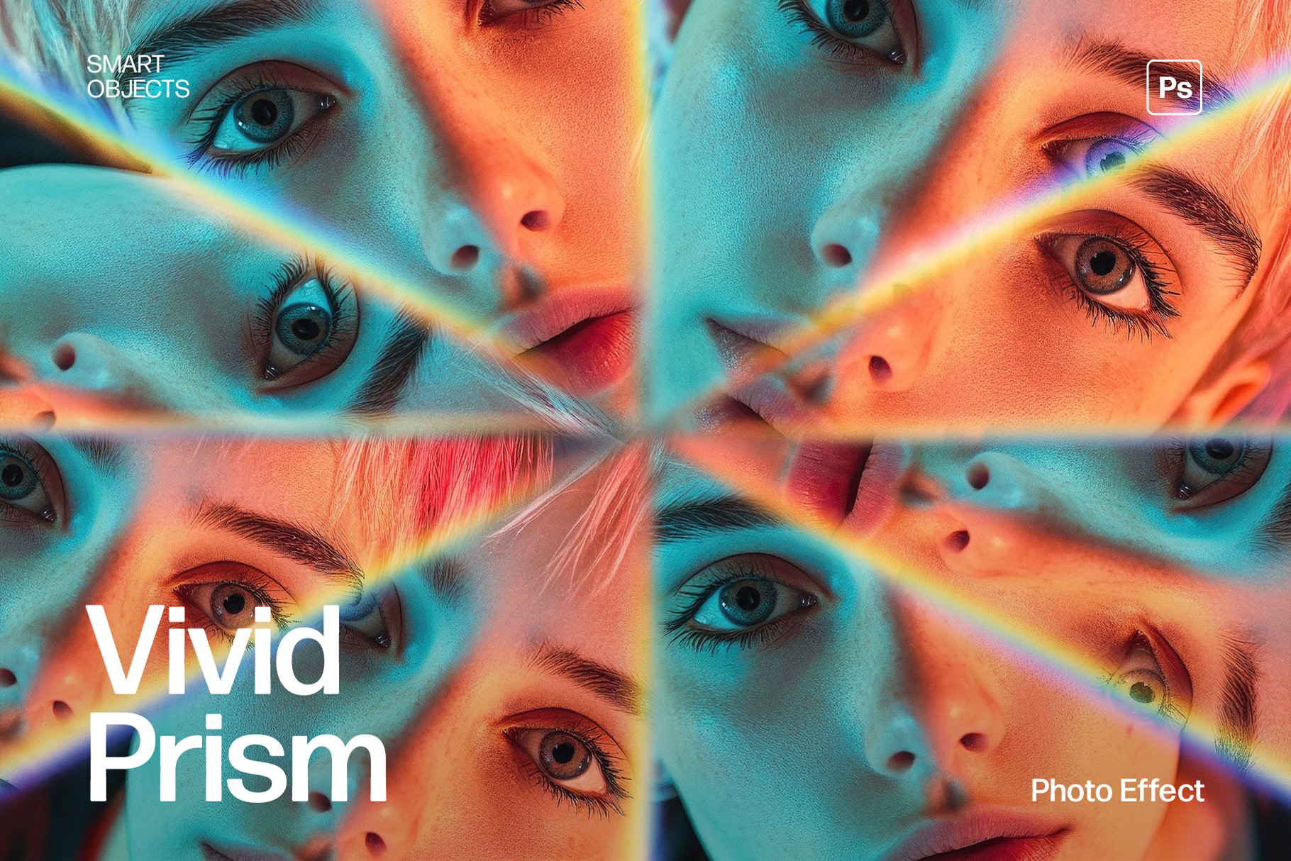 Vivid Prism Photo Effect Template