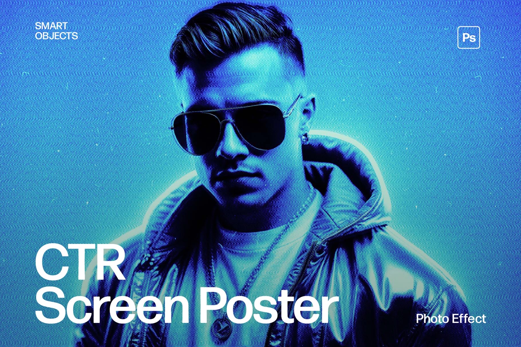 CRT Screen Poster Effect