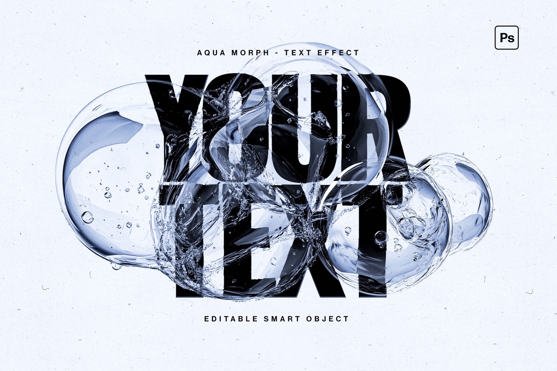 Aqua Morph Text Effect Template