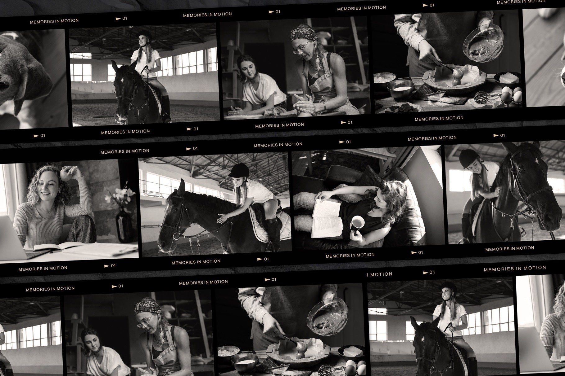Film Strip Negative Photo Collage Template