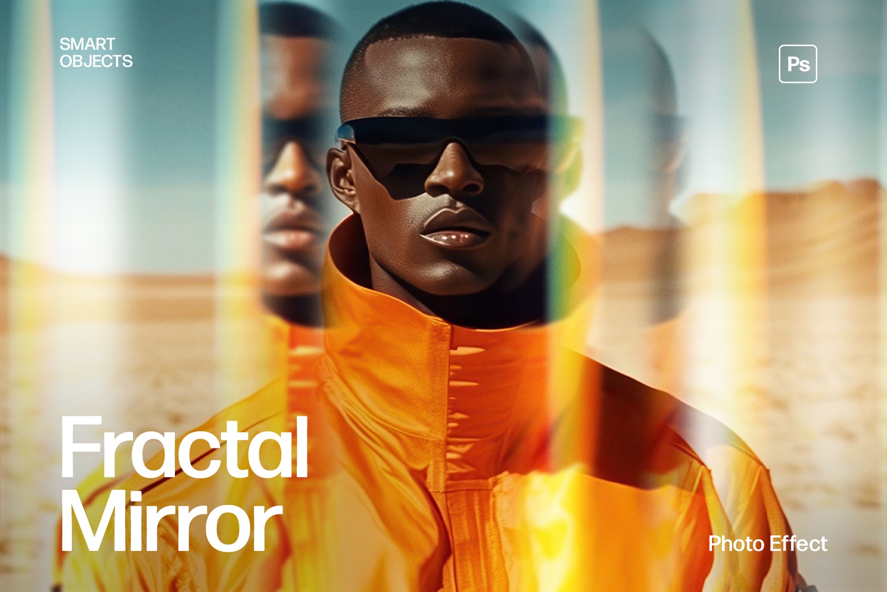 Fractal Mirror Photo Effect Template
