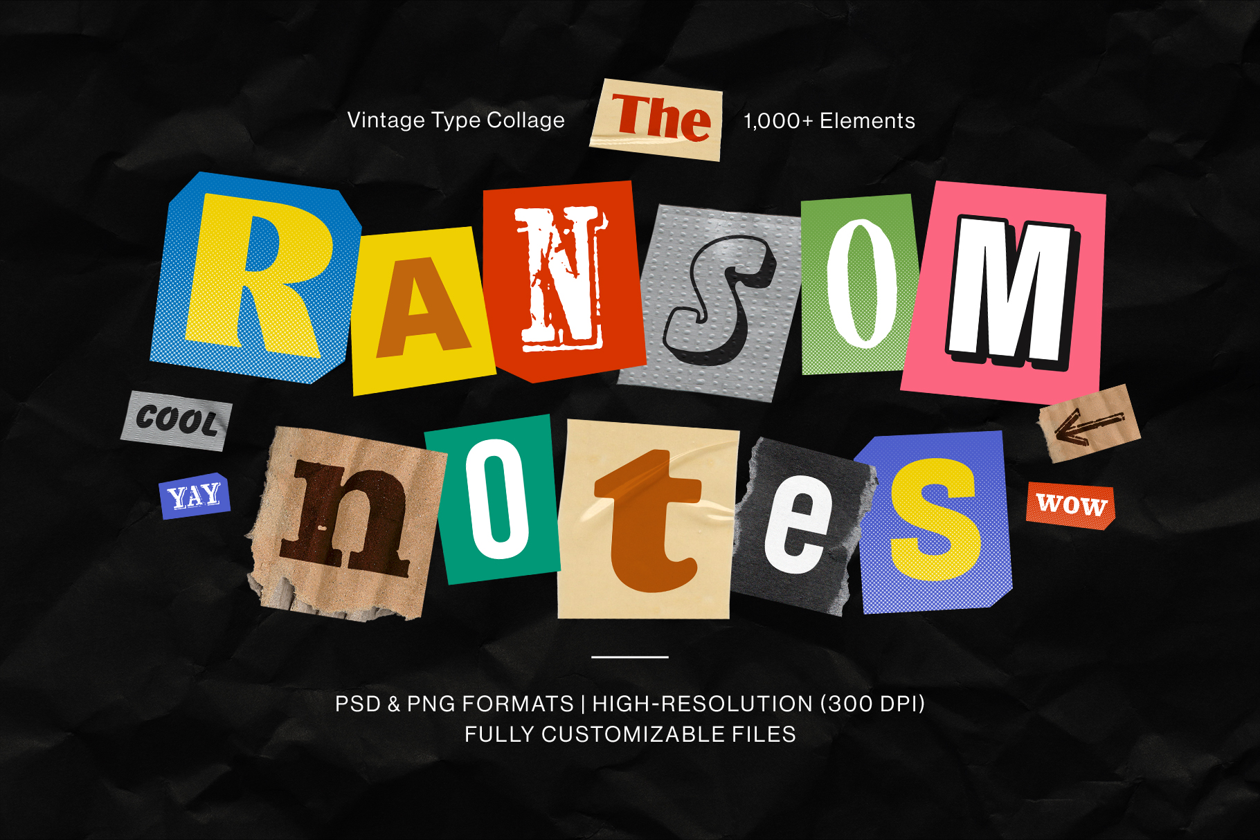 Ransom Notes Letters Set