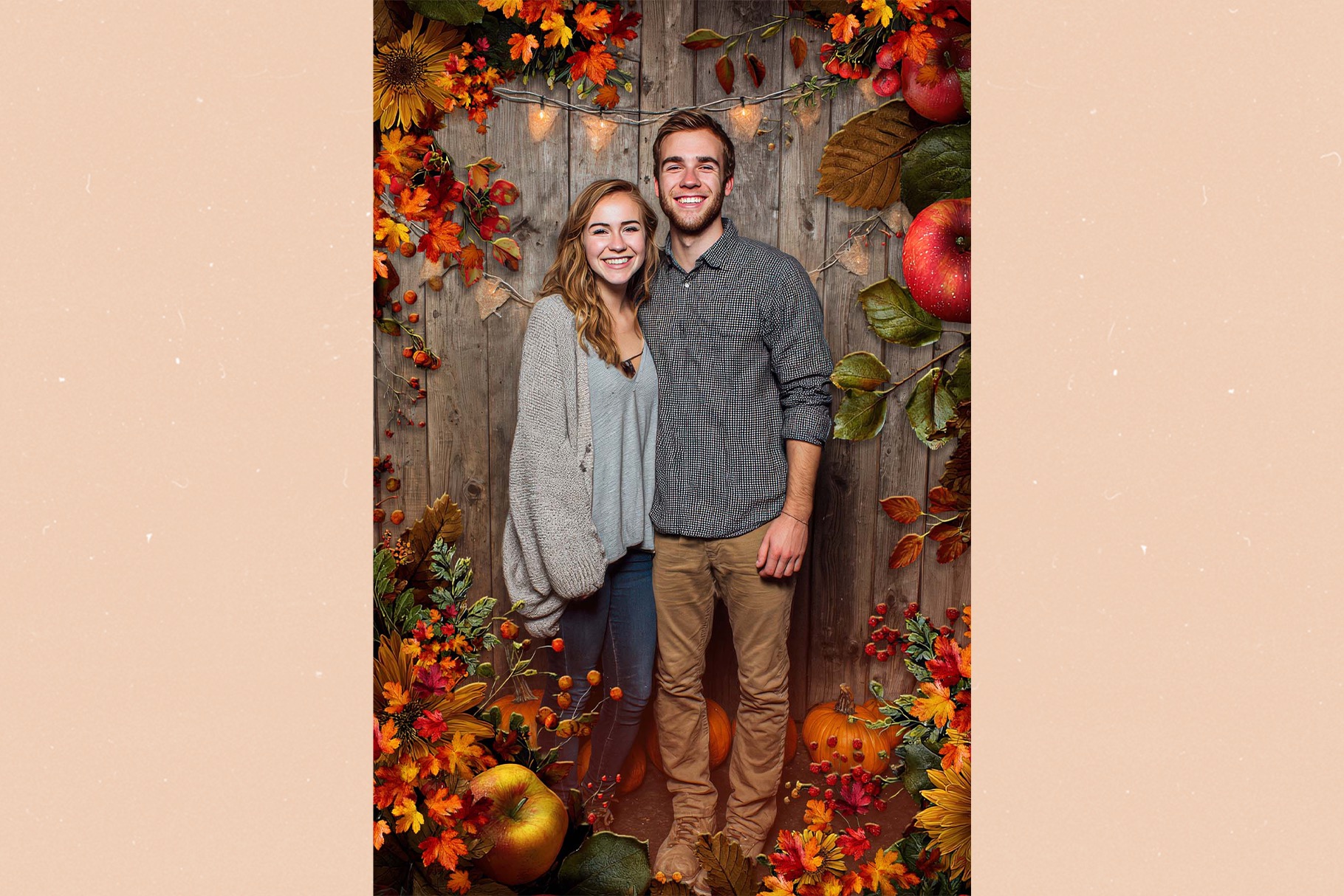 Autumn Photo Frame Template in Canva, Clipart PNG & Photoshop PSD