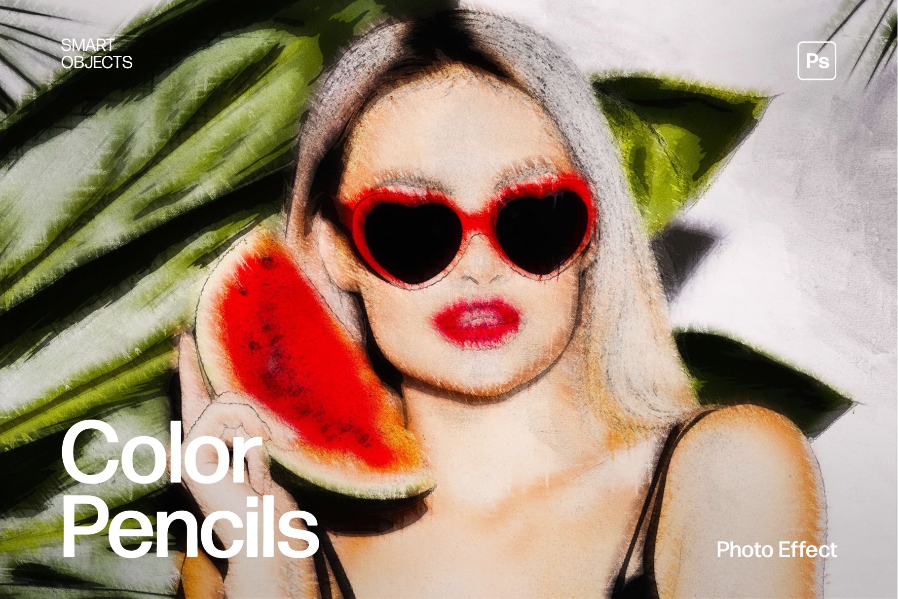 Color Pencils Photo Effect Template
