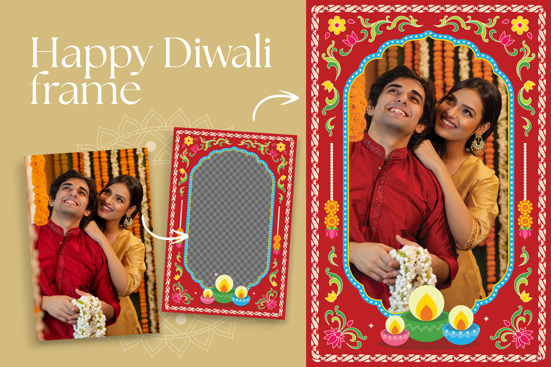 Diwali Photo Frame