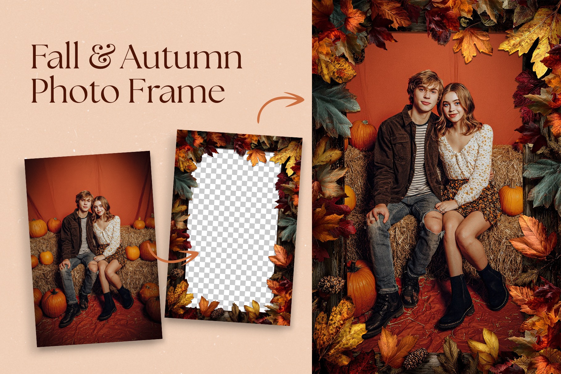 Fall / Autumn Photo Frame Template