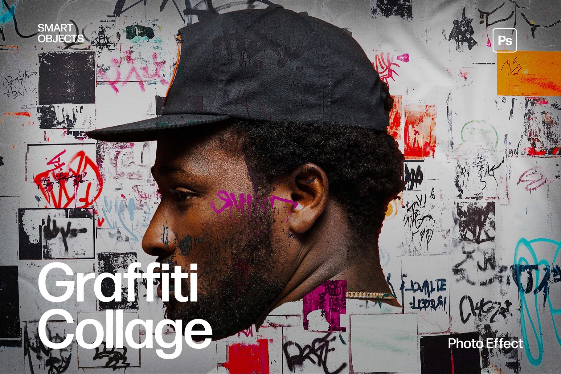 Graffiti Collage Photo Effect Template