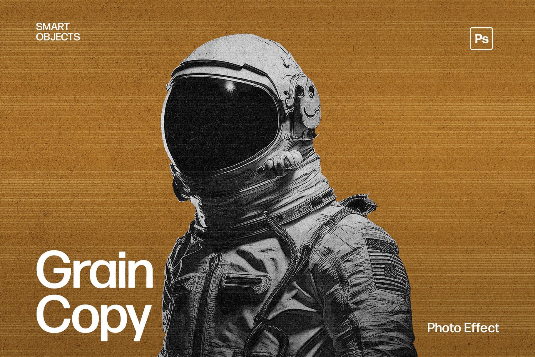 Grain Texture Photo Effect Template