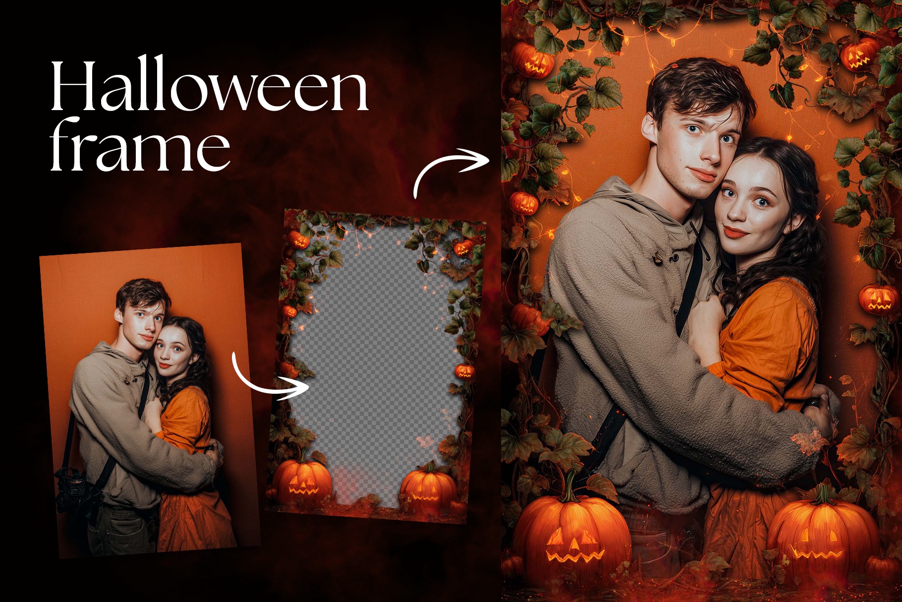 Halloween Photo Frame Flyer Template