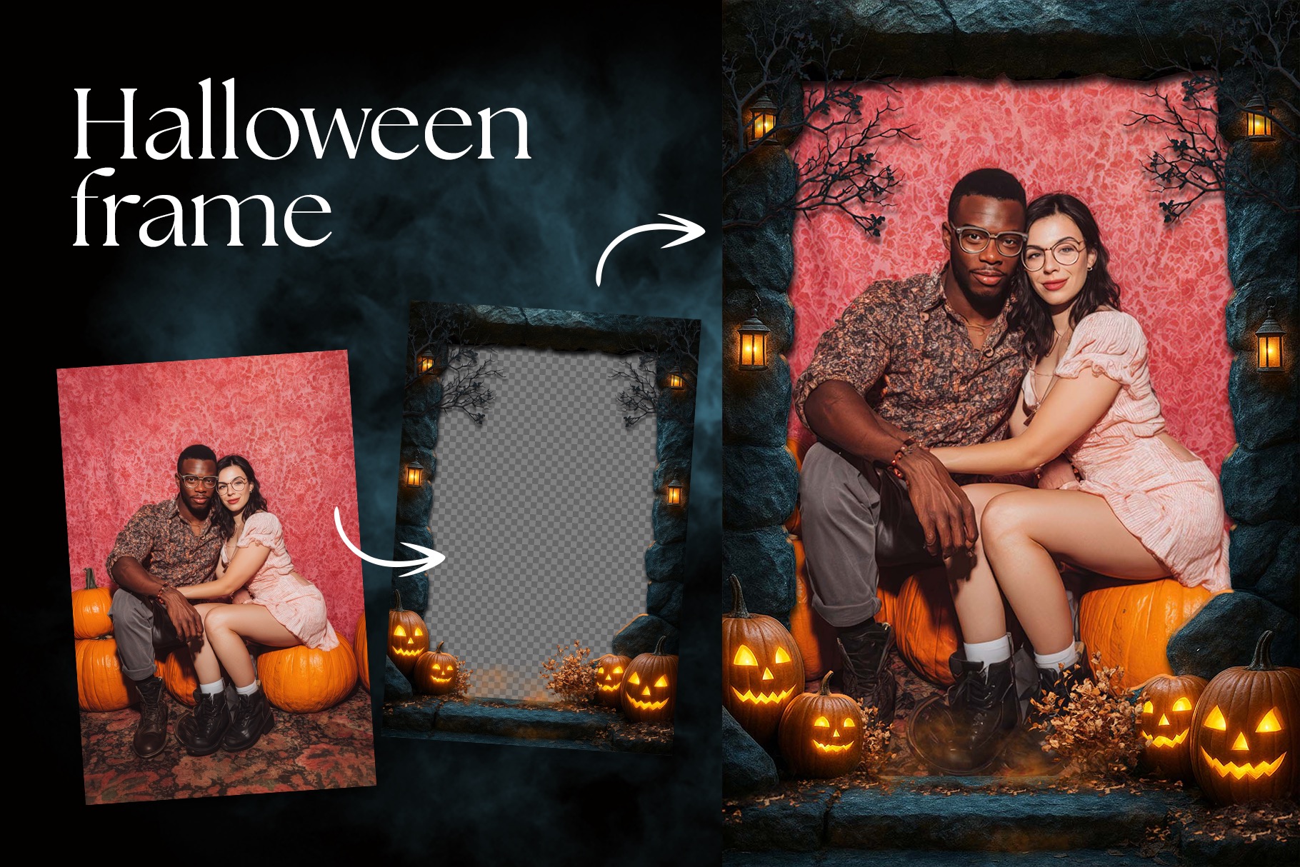 Halloween Photo Frame Flyer Template