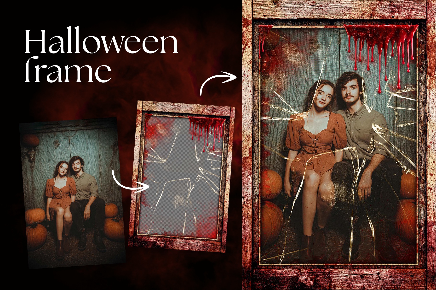 Halloween Photo Frame Flyer Template