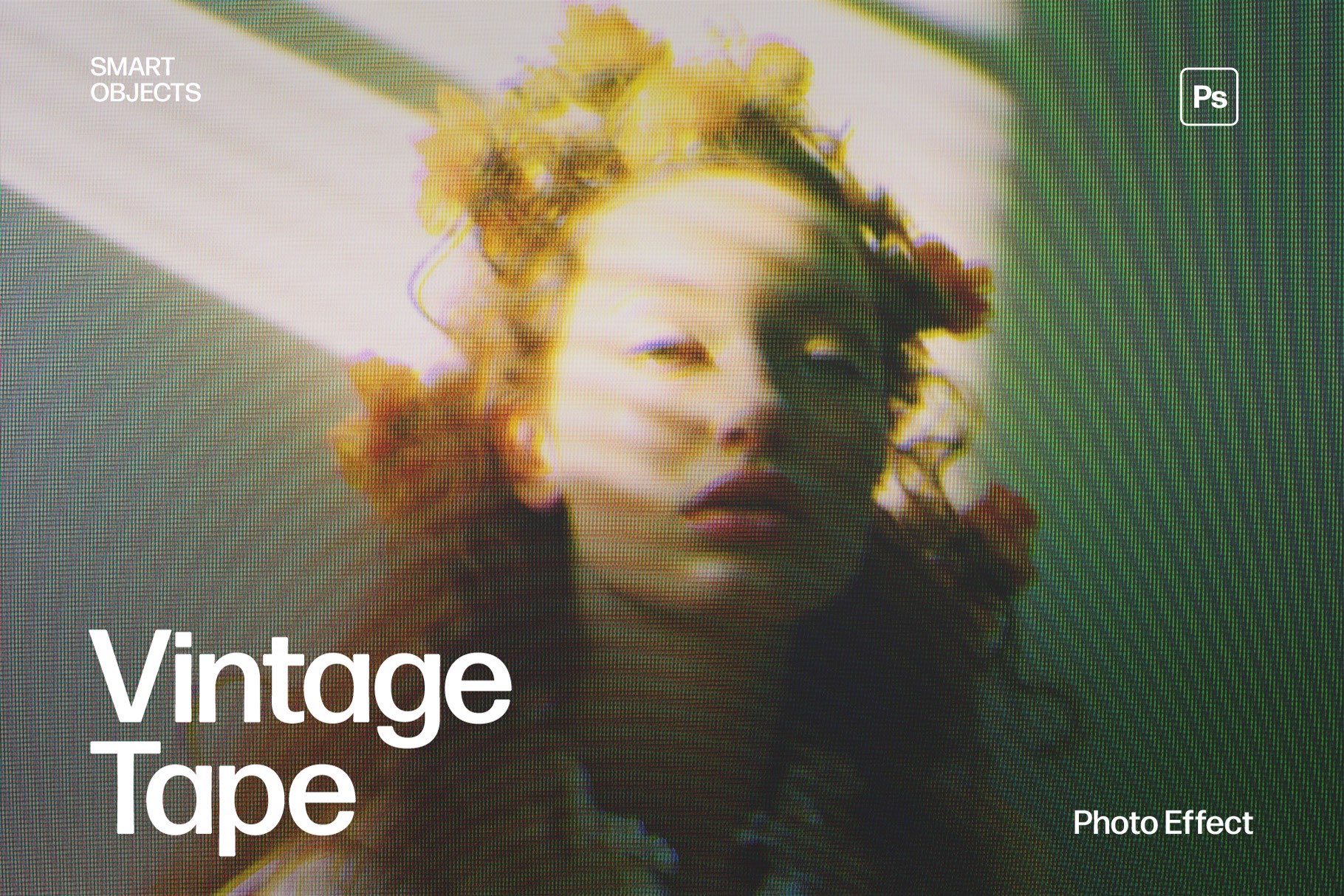 Vintage VHS Tape Photo Effect Template