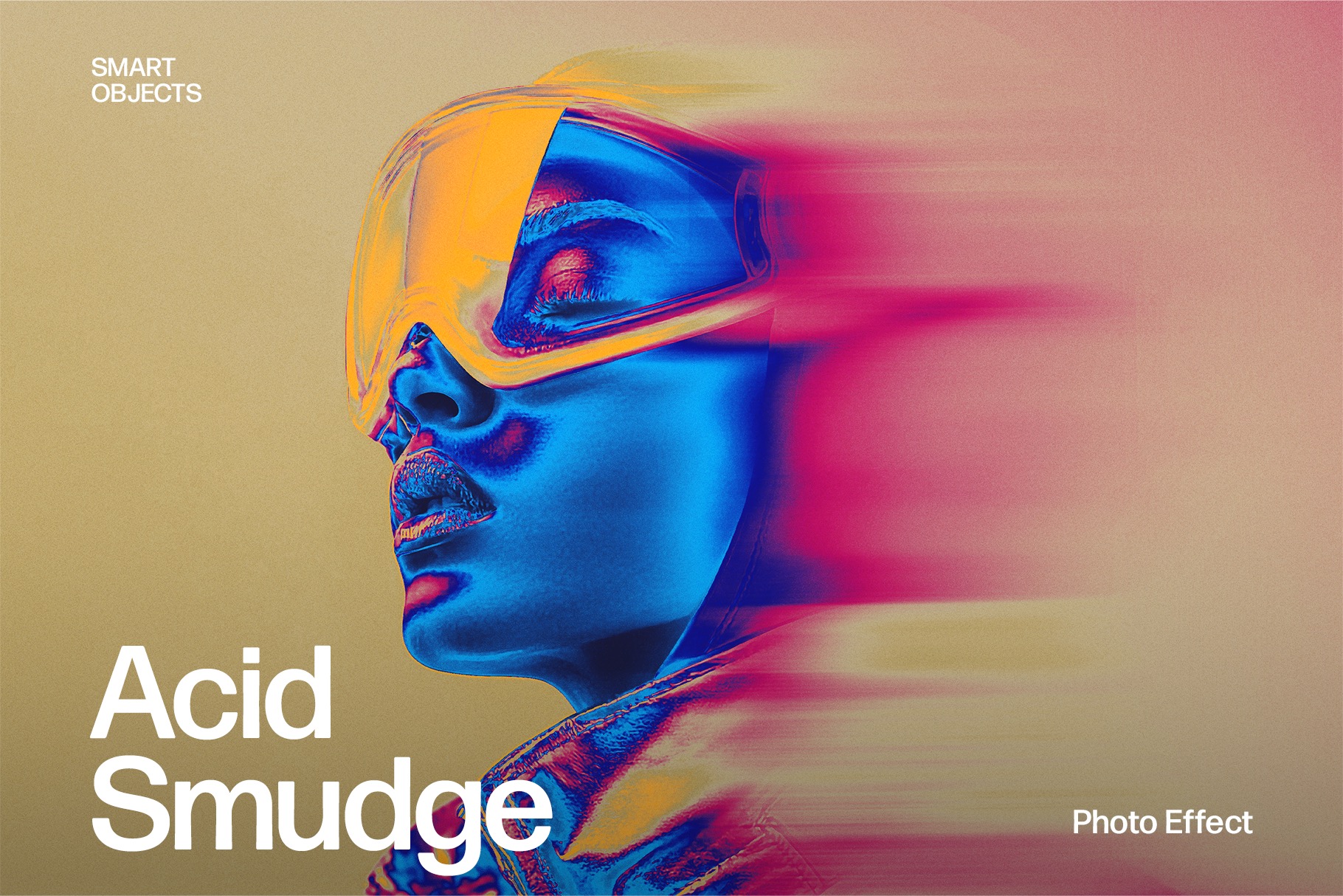 Acid Smudge Photo Effect Template