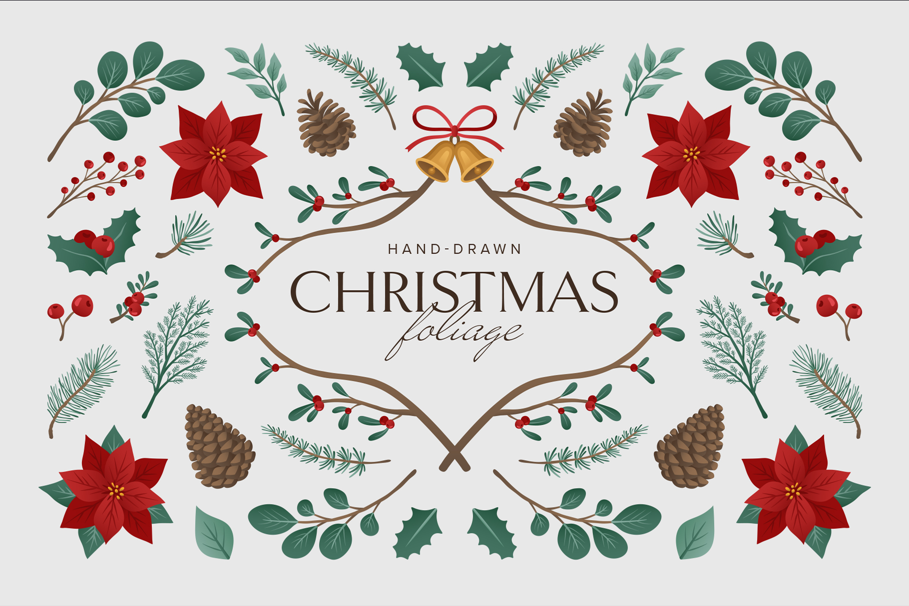 Christmas Foliage Graphics Pack