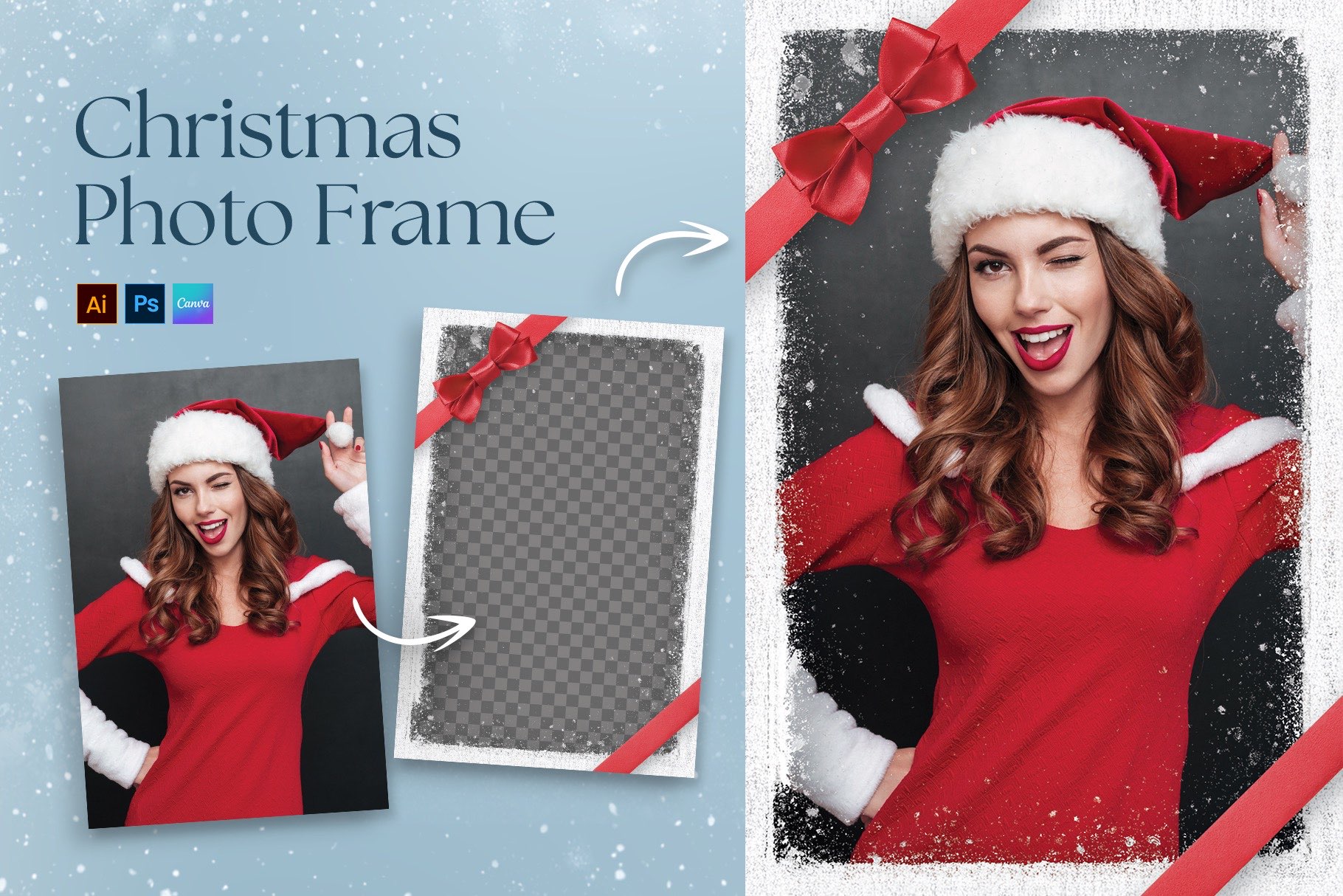 Christmas Photo Frame Template