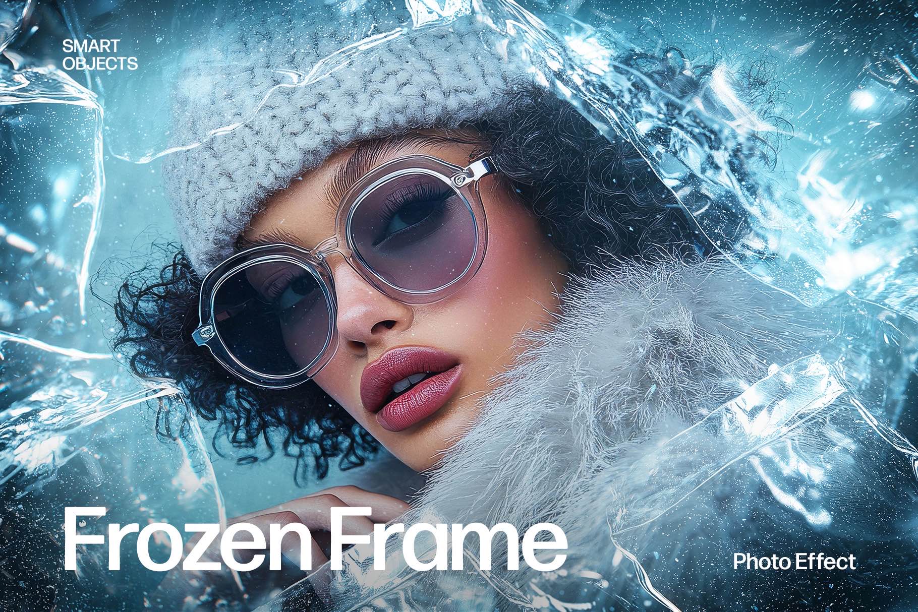 Frozen Winter Photo Effect Template