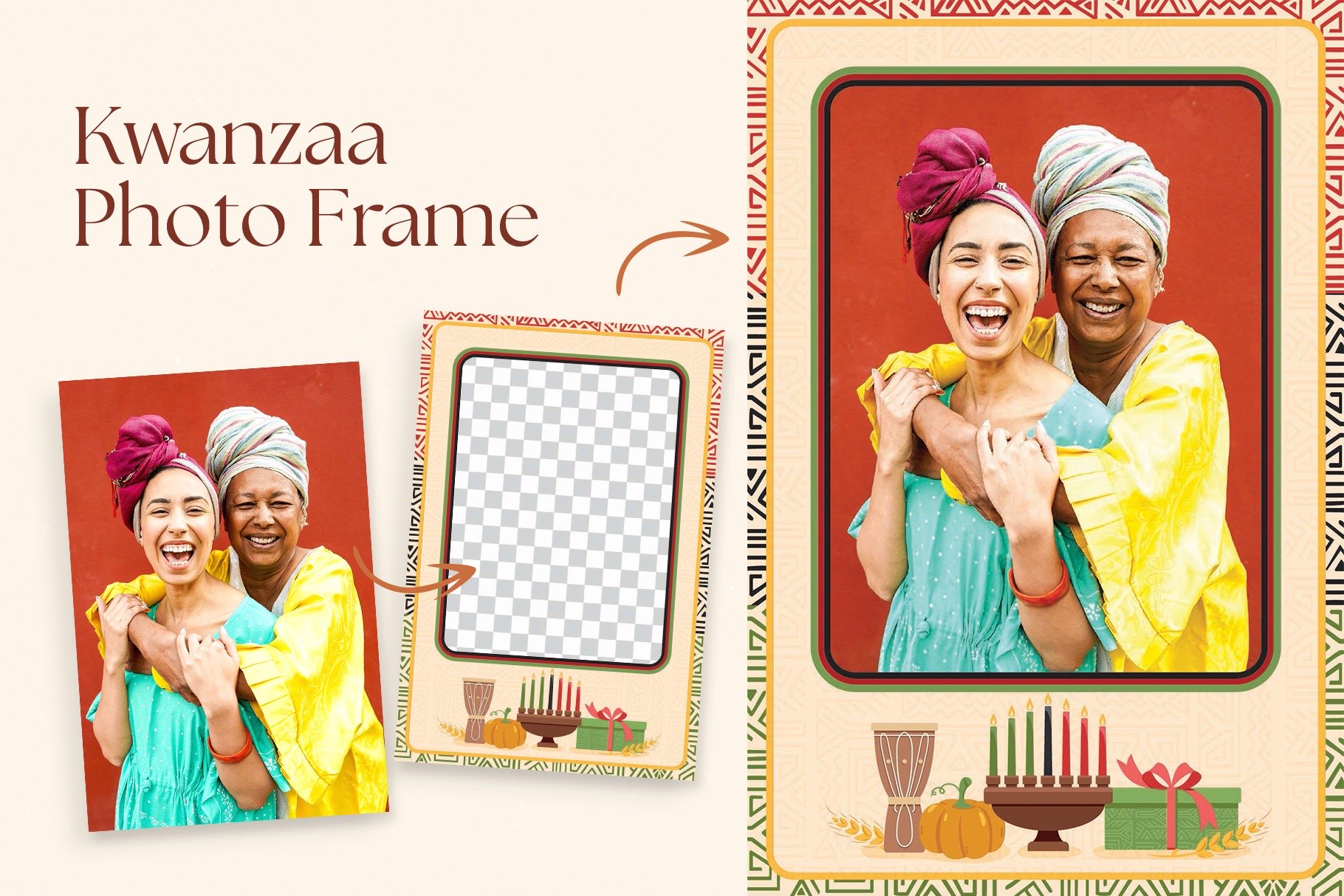 Kwanzaa Photo Frame Flyer Template