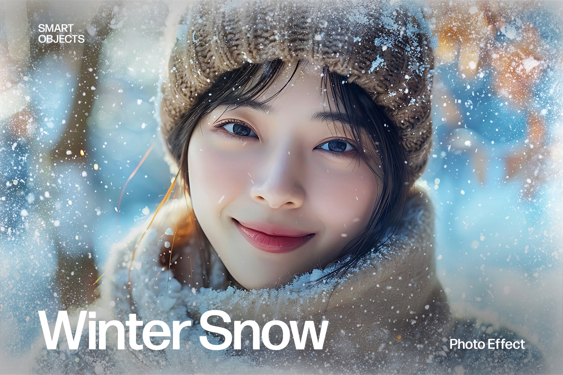 Winter Snow Photo Effect Template