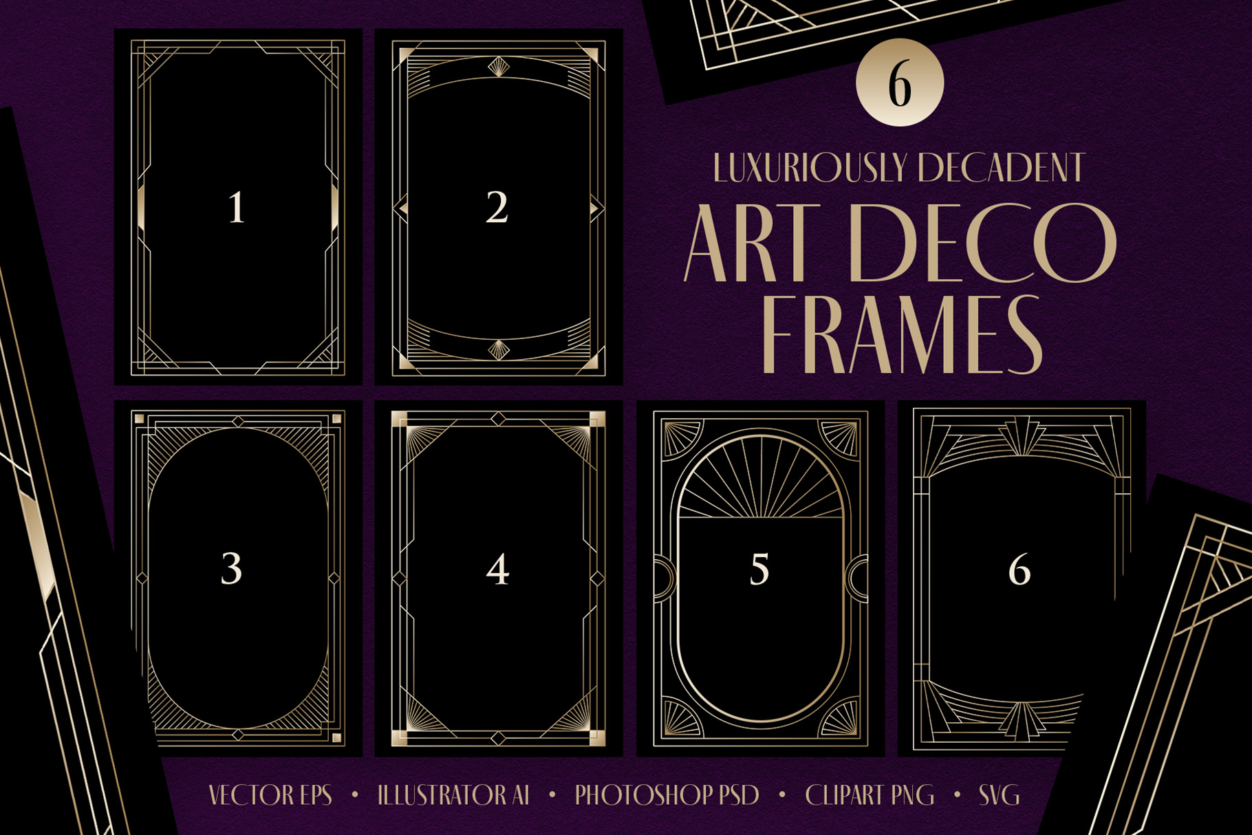 Art Deco Border & Frames