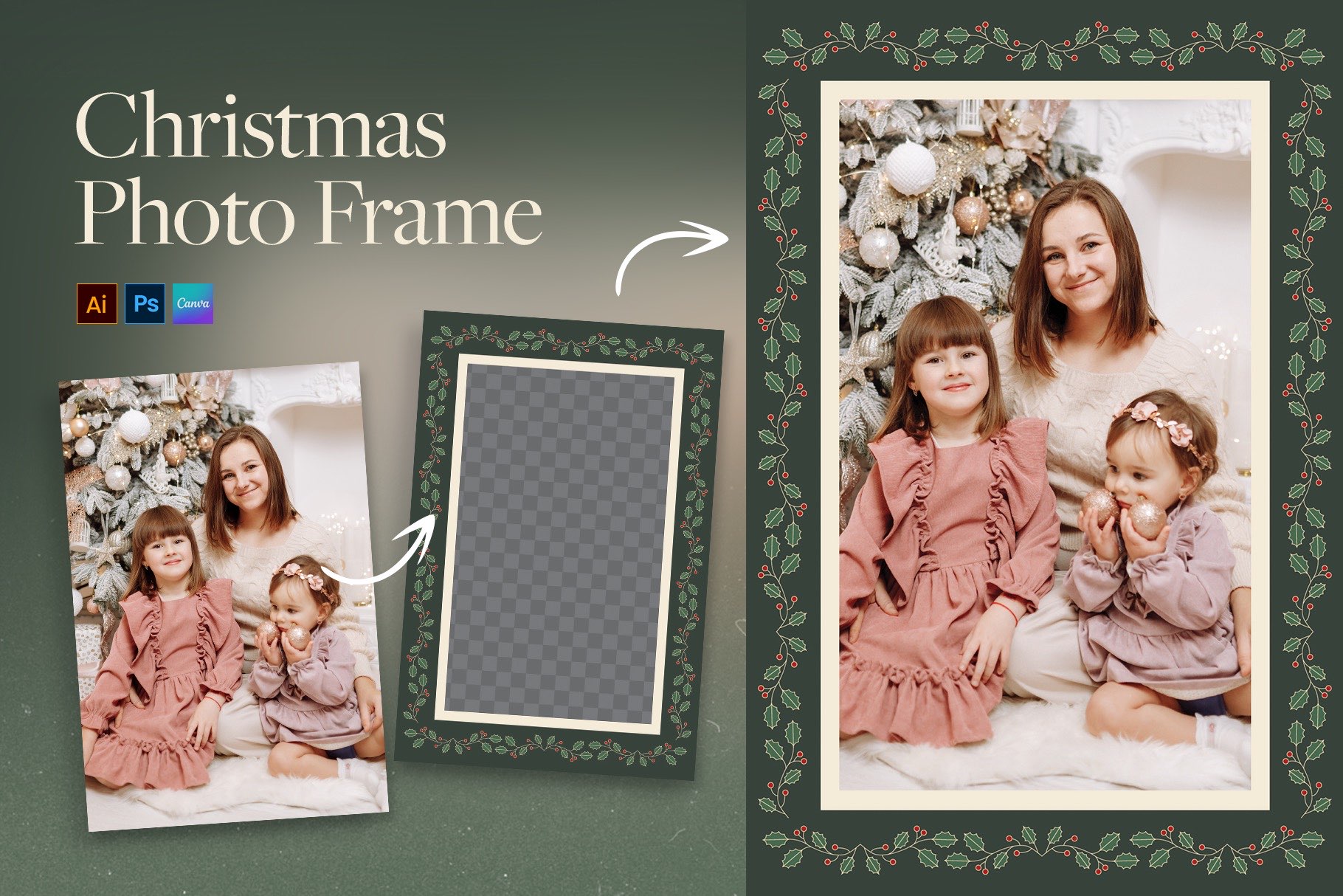 Christmas Photo Frame Template