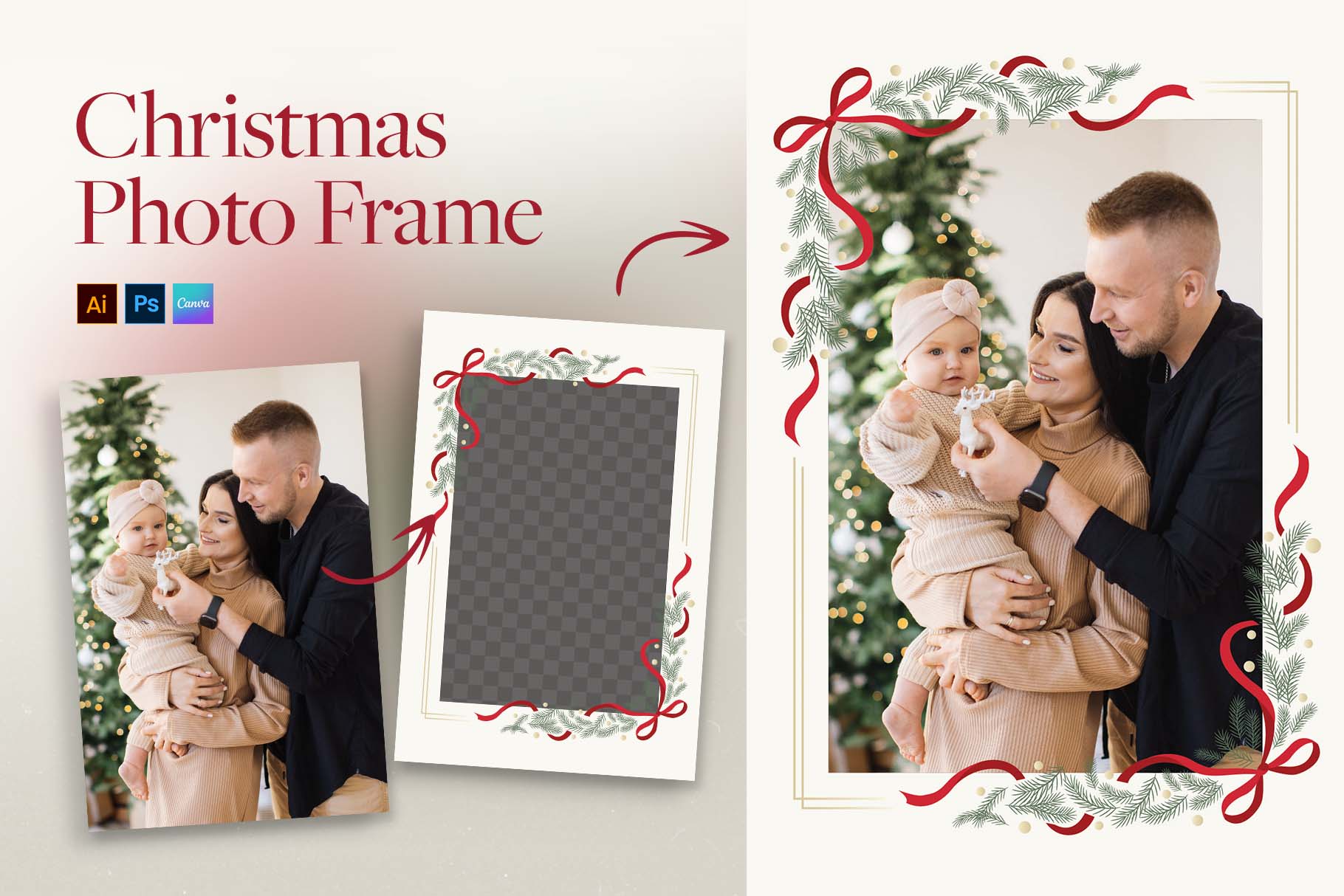 Christmas Photo Frame Template