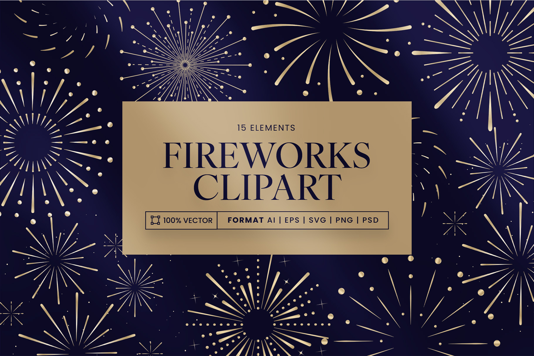 Fireworks Vector Clipart