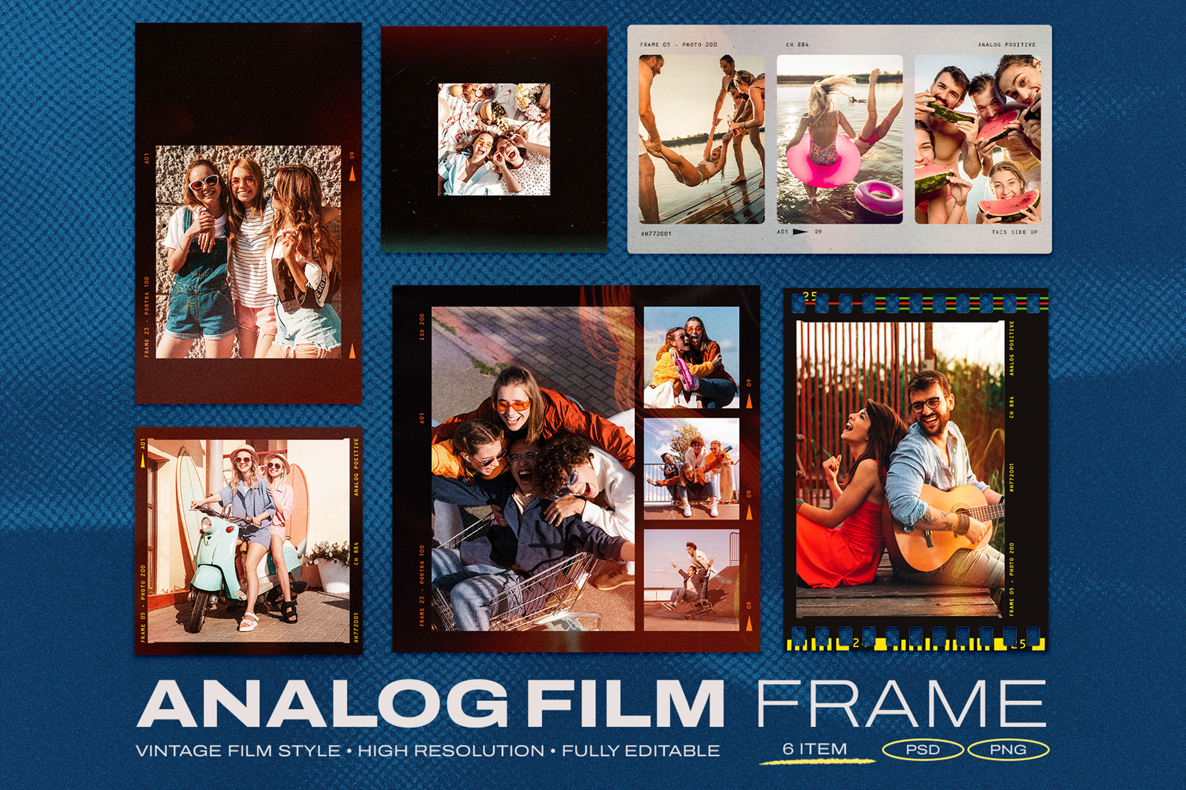 Analog Film Frame Template Set