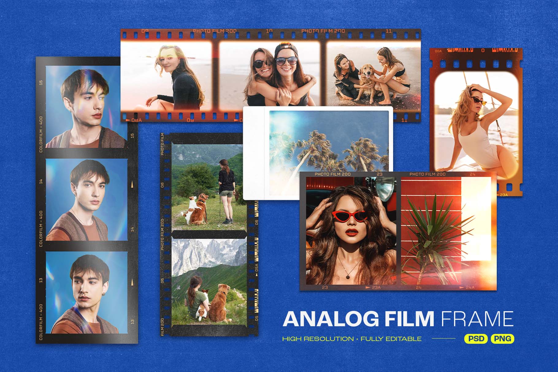 Analog Film Frame Template Set