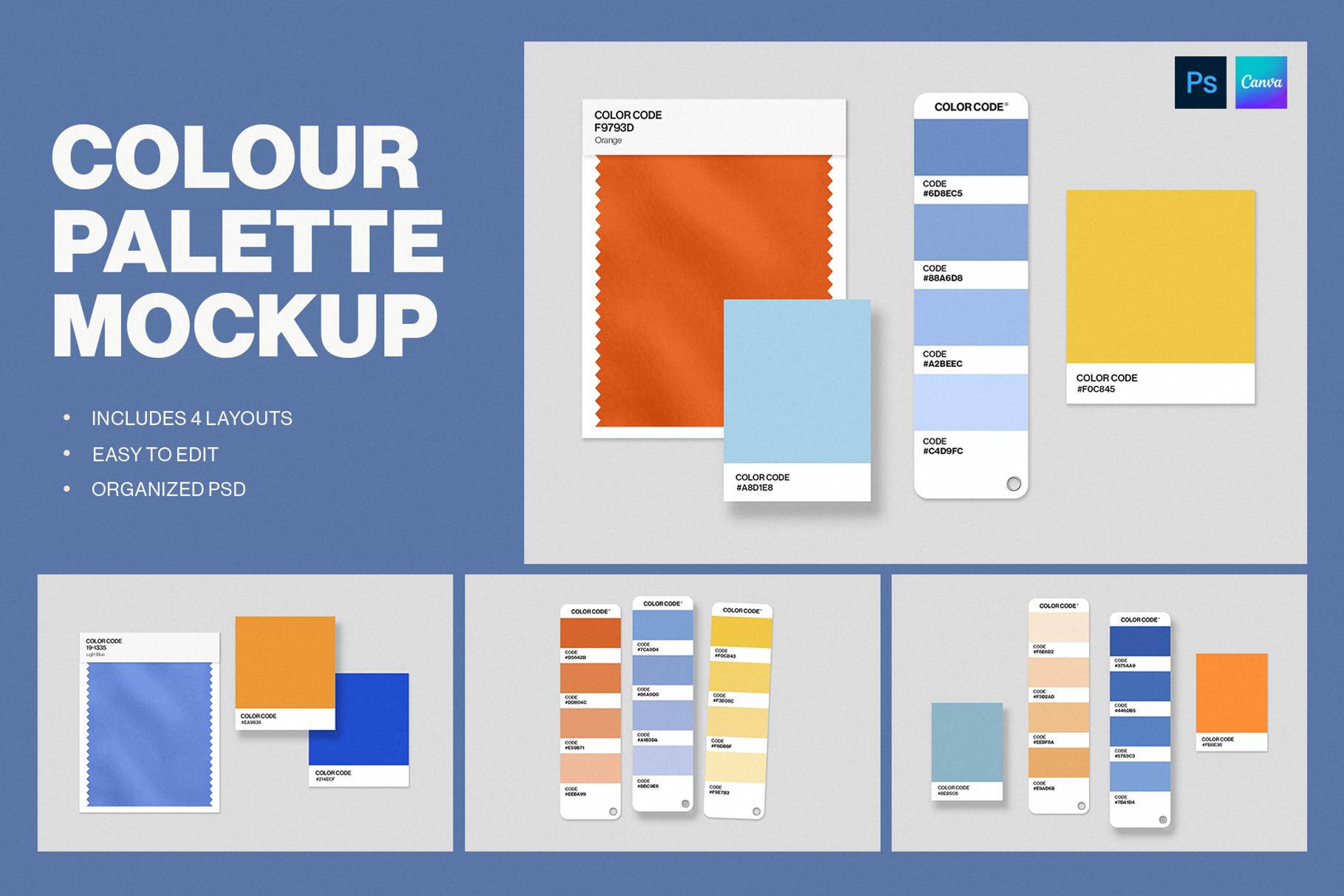 Color Palette Mockup Template