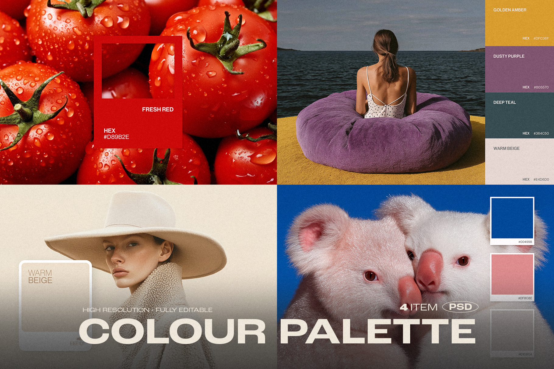 Minimalist Colour Palette Presentation Template
