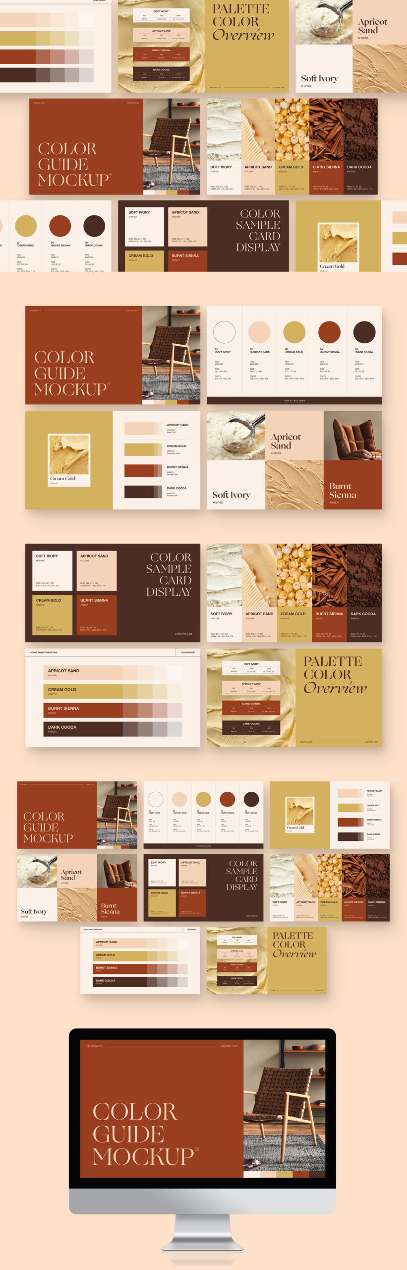 Color Palette Presentation Template in Canva, AI, IDML, INDD, PSD and EPS