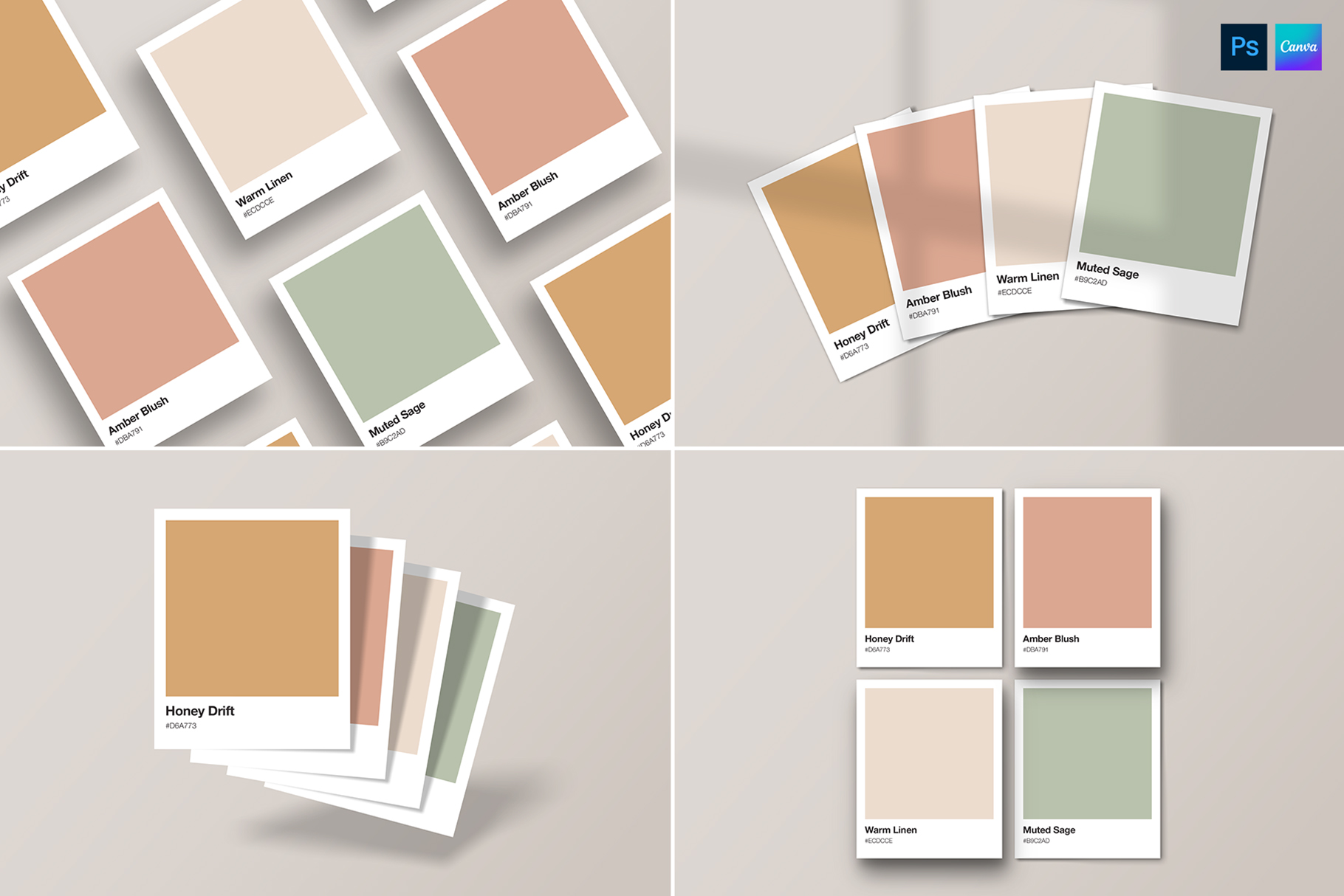 Color Swatch Pantone Mockup Template